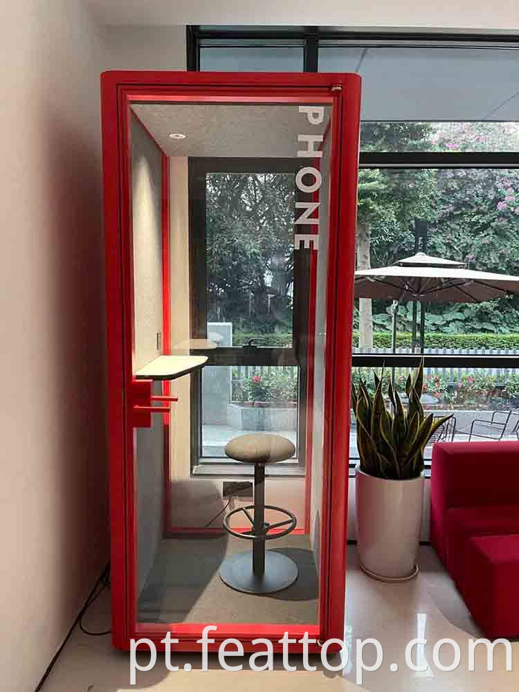 Design moderno Privacidade Accoustic Sond Noffice Phone Booth